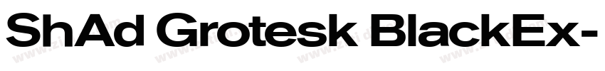 ShAd Grotesk BlackEx字体转换